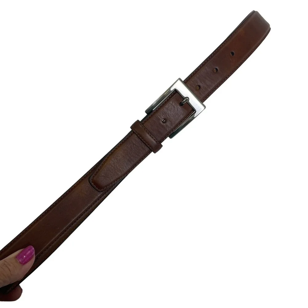Unbranded Mens Genuine Leather Belt‎ Size 38 Brown